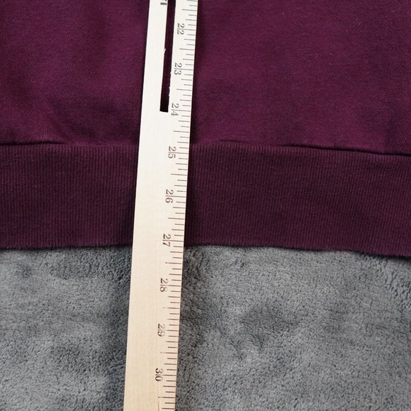 Frye Co Sweater Mens Large Burgundy 1/4 Zip‎ Pullover Warm Outdoors Comfort - Picture 6 of 8